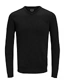 JACK & JONES Male Strickpullover Einfarbig Strickpullover