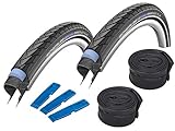 Schwalbe Marathon Plus HS 440 (37-622) 28 x 1,4 Zoll, Set: 2 x Fahrradreifen...