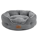 BEDSURE Katzenbett waschbar Katzen Bettchen - 51x48x15cm Bett grau mit...