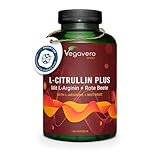 L-Citrullin Malat | Hochdosiert: 2000 mg Citrullin | Mit L-Arginin Base + Rote...