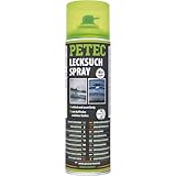 PETEC Lecksuchspray Leckage Spray Lecksucher für Gas, CO2, Propan, Druckluft,...