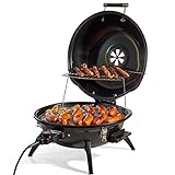 CUSIMAX Elektrogrill Tischgrill Elektrisch mit Deckel und Regulierbaren...