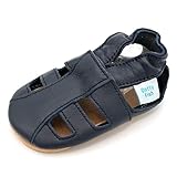 Dotty Fish Sommersandalen für Babys und Kleinkinder aus weichem, marineblauem...