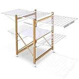 VOUNOT Wäscheständer ausziehbar, Standtrockner aus Rostfreier Stahl,...