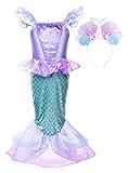 JerrisApparel Mädchen Prinzessin Meerjungfrau Kostüm Halloween Party Kleid...