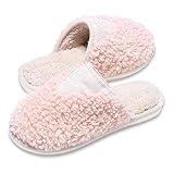 GOEWY Hausschuhe Damen Winter Pantoffeln Herren Plüsch Wärme Weiche Bequem...