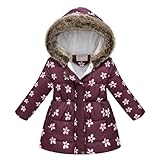 Guqmjde Daunenjacke Mädchen Winterjacke Thermal Mantel Wintermantel Jacken...
