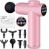 AQXONG Mini Muskelmassagepistole, Tragbares Elektrisches Massagegerät mit LCD...
