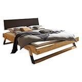 Stella Trading LOBIA Modernes Massivholzbett 180x200 - Komfortables &...