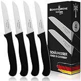 Schwertkrone® Schälmesser 4er Set [MADE IN SOLINGEN - GERMANY] - Gemüsemesser...