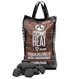 BBQ-Toro Coconut Heat 10 kg | Premium Kokos Grillbriketts für Shortjobs, 100%...