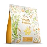 Veganes Proteinpulver | Vanille | 600g Eiweißpulver | Premiumqualität Protein...
