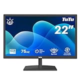 TuTu 21,5 Zoll LED Monitor Full HD 75HZ 5ms Eye Care (1920 x 1080, VGA HDMI VESA...