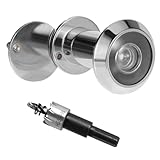 Türspion mit Sichtschutz 200° Weitwinkel Optische Glaslinsen Bohrloch Ø 16mm...