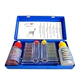 well2wellness® Pool Test Kit Chlor pH mit Pooltester und Flüssigreagenzien