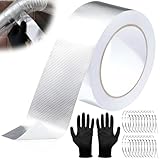 Annickee Hitzeschutzfolie Selbstklebend 20M x 5cm, Hitzeschutz Aluminium...