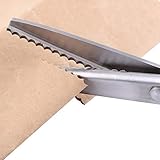 Edelstahl Zackenschere, Stoff dekorative Runde/Dreieck Rand Zackenschere Schere...