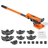 VEVOR Rohrbiegegerät Ø10-25mm (7 Matritzen) Manuelle Rohrbieger 0-180°...