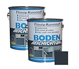 Dynamic24 10 Liter Flüssig Kunststoff 2x 5L Acryl Bodenbeschichtung 100m²...