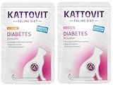 Kattovit Feline Diet Diabetes/Gewicht 20 x 85 g Bundle | Diät-Nassfutter für...