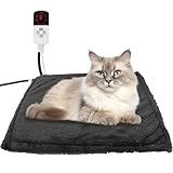 Voarge Elektrische Heizdecke für Hunde und Katzen - 9 Temperaturstufen,...