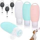 3Stück Futtertube Zum Befüllen Hund, 90ML Silikon Reiseflaschen Zum Befüllen,...