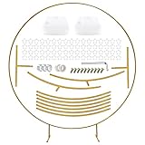 CZCPARY Goldenes Party-Dekorationsbogen-Set aus Metall, Durchmesser 2,2 m,...
