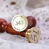 Siegelstempel Personalisiert, Wachssiegel Siegelstempel mit Buchstaben, Eigenem...