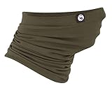 Multifunktionstuch – Neckwarmer „Solid Cotton“ Khaki