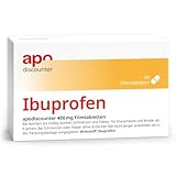 apodiscounter Ibuprofen 400 mg Schmerztabletten (50 Stk) - schnell wirksam &...