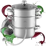 EB-8912-FBA EDENBERG Dampfentsafter Induktion, Edelstahl Dampfentsafter für...