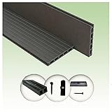Woodstore24 Terrassendielen WPC Komplettset WoodoBasicFes (20 x 145 mm, Länge:...