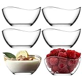 DMA-Z Dessertschalen-Glas 6er-Set: 215 ml bleifrei, ideal für Pudding & mehr