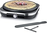 SEVERIN Crêpes Maker, Crepeseisen für süße Crepes und herzhafte Galettes,...