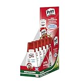 Pritt Bastelkleber, transparent trocknender Alleskleber für Zuhause, Schule...