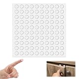 100 Stück Selbstklebend Türpuffer, 8MM Gummipuffer, Transparent Schutzpuffer...