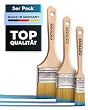 PICTORIS Lasurpinsel 3er Set I Made in Germany I kein Borstenverlust I Profi...