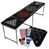 MYBEERPONG® Bier-Pong Tisch “Multigame“ | mit UV-Schutz + inkl. 100...