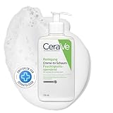 CeraVe Creme-zu-Schaum Reinigung, Feuchtigkeitsspendende Reinigungscreme, Für...
