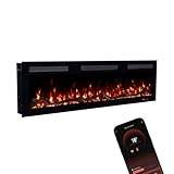 GLOW FIRE Elektrokamin Inside 127 mit realistischem 3D LED-Feuer -...