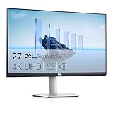 Dell S2721QSA 27 Zoll 4K UHD (3840x2160) Monitor, 60Hz, IPS, 4ms, AMD Radeon...