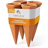 TIMELEOS Tonkegel Bewässerung, Wasserspender Pflanzen als Gießkegel, ideal...