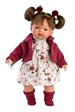 Llorens 1033146 Puppe Vera mit brünetten Haaren und braunen Augen, Babypuppe...