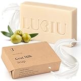 lubiu Ziegenmilchseife - 100g Naturseife als Ziegenmilchseife Gesicht,...