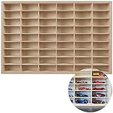 KRUZZEL Sammlervitrine Holz zu 54 Fächen 78,5 x 50 x 4,5 cm - Setzkasten Holz...