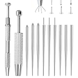 Pluvyze 11 Stück Piercing EinfüHrhilfe, Piercing Zange FüR Kugeln Taper,...