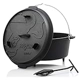 BBQ-Toro Dutch Oven Premium Serie | 13,6 Liter (DO12P), Topf mit Füße |...