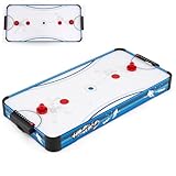 HOMASIS Airhockey Tisch, Air Hockey Spieltisch mit 12V-Motor, Tischhockey inkl....