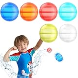6 Stück Wiederverwendbare Wasserballons, Eine Sekunde Schnellfüller...