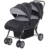 Safety 1st Teamy Doppel-Kinderwagen, leicht und kompakt, Zwillingskinderwagen ab...